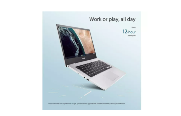 ASUS CX1 14" Chromebook - Intel® Celeron®, 64 GB eMMC, Silver - Image 5