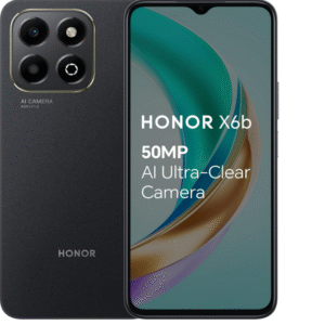 HONOR X6b Mobile Phone Unlocked, 6.56-Inch 90Hz Fullview Display, 4GB+128GB, 5200 mAh Long-lasting Battery, 50MP Triple Camera, Android (2 Year Warranty), Midnight Black