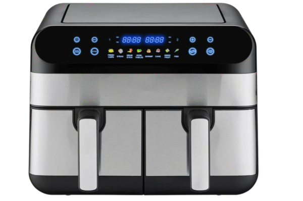 Panana Dual Zone Air Fryer 9L Large, 8 Functional Cooking Presets Air Fryer with 2 Large Drawer Easy Clean Baskets, LED Display - Image 4