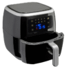 Basics 6 litre Air Fryer with Digital Touchscreen and 8 Cooking Presets, Black